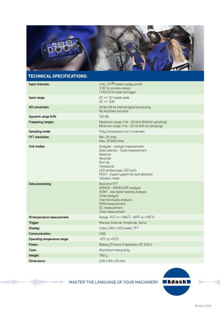 ADASH A4910 Lubri Monitoring Control of Lubrication Process Vibration Data Collector