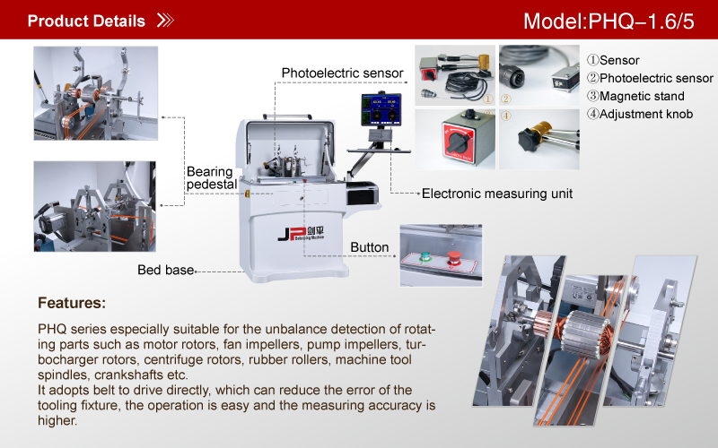 Balancing Machines JP Belt Drive Balancing Machines PHQ