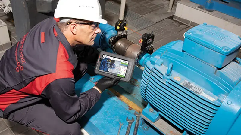 เครื่องตั้ง alignment ตั้งศูนย์เพลาอย่างมืออาชีพ เครื่องตั้งศูนย์เพลา PRUFTECHNIK